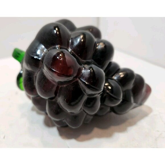 MCM Glass Purple Grapes & Red Bell Pepper Decorations Fruits Vegetables Food - Picture 13 of 16